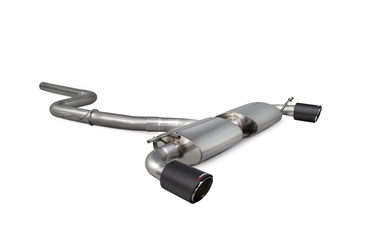 Sistema de escapamento Cat-Back Scorpion não ressonante para VW Scirocco R 01