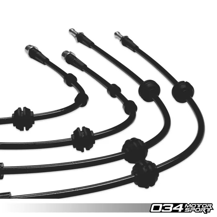 Kit de latiguillos de freno trenzados de acero inoxidable 034 Motorsport Audi C7 03