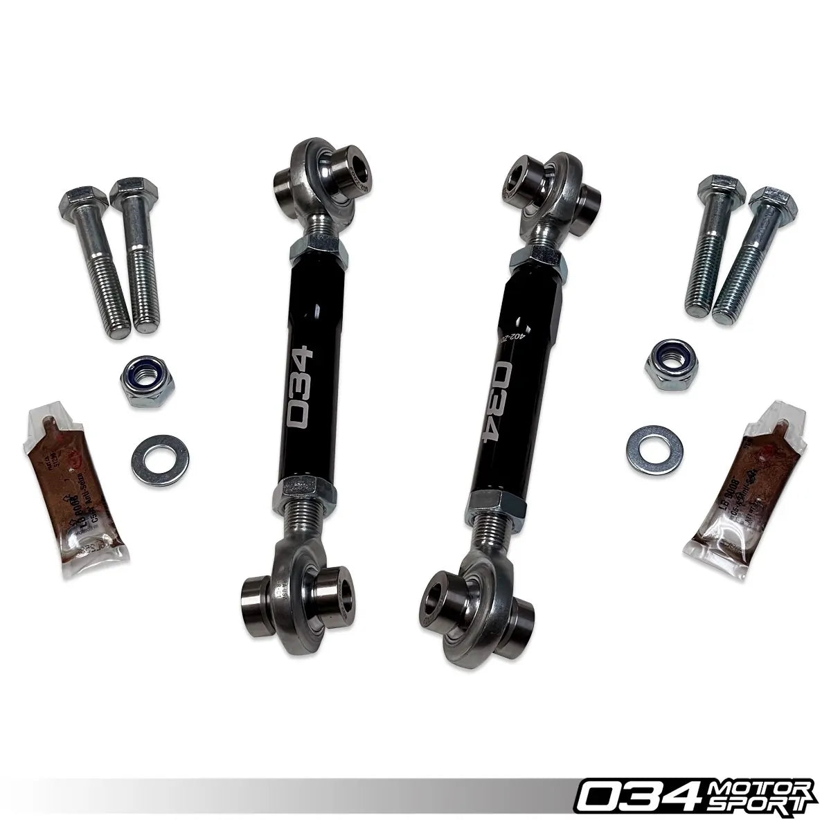 Biellettes de barre stabilisatrice réglables 034 Motorsport en aluminium usiné pour Audi R8 01