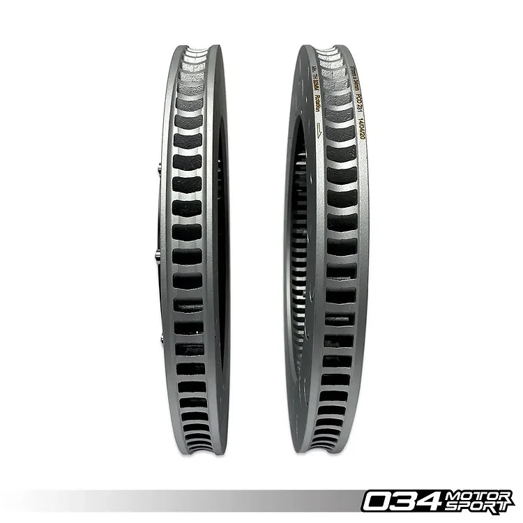 Kit de actualización de freno delantero flotante de 2 piezas 034 Motorsport Audi RS3 8.5V 6