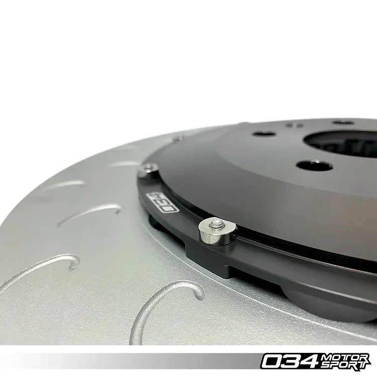 Kit de actualización de freno delantero flotante de 2 piezas 034 Motorsport Audi RS3 8.5V 4