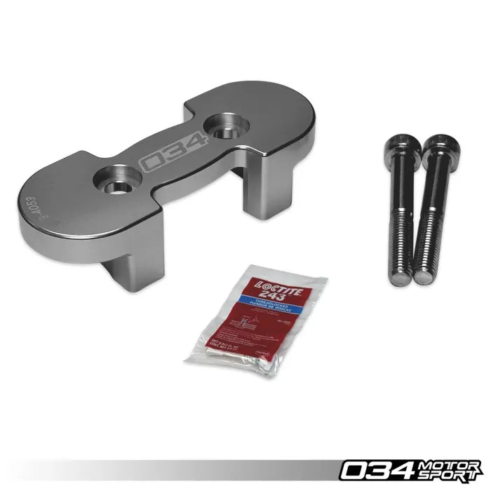 Inserto de soporte de transmisión 034Motorsport, B9 B9.5 Audi A4 S4, A5 S5 RS5, Q5 SQ5, Allroad, C8 RS6 RS7, 4M.5 SQ7 SQ8 y D5 A8 S8, aluminio billet 2