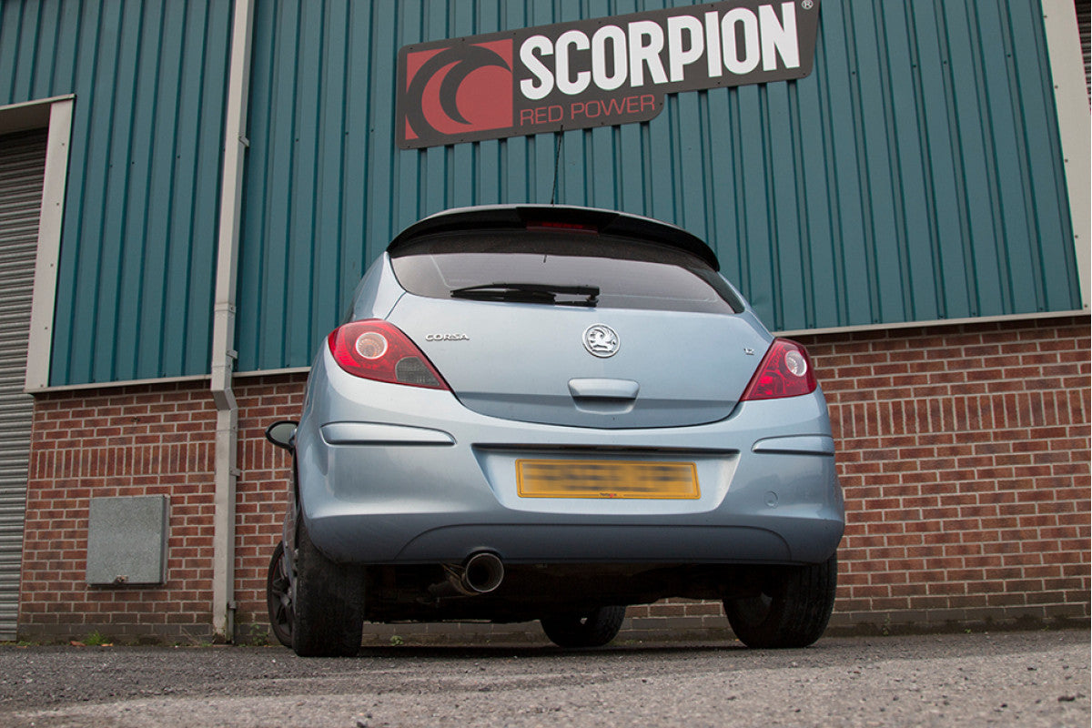 Scorpion Niet resonerend Cat Back systeem Opel Corsa D1.0 04