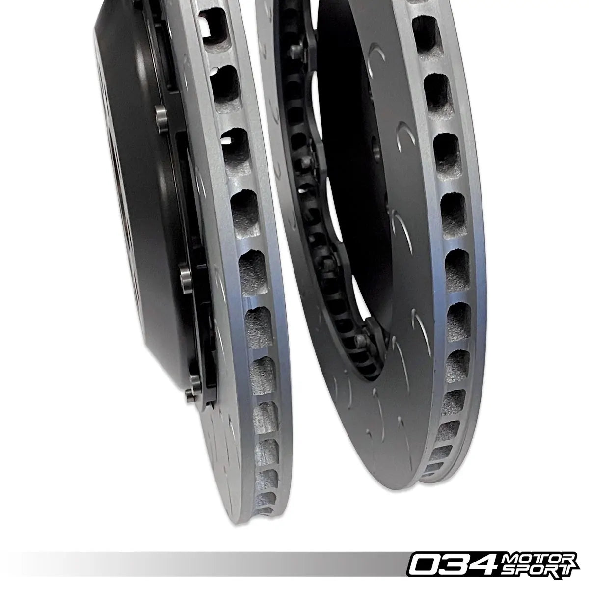 034 Motorsport Disco de freno trasero de 2 piezas MQB VW Audi 09