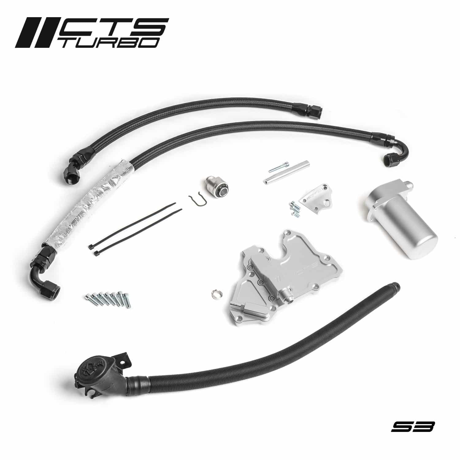CTS Turbo Olie Opvangbak Kit VW Golf 7R 8R, Audi S3 8V 2