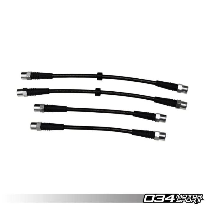 Kit de latiguillos de freno trenzados de acero inoxidable para Audi UrS4 UrS6, con certificación DOT