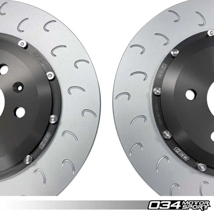 034 Motorsport Juego de discos de freno flotantes de 2 piezas Audi B8 B8.5 03