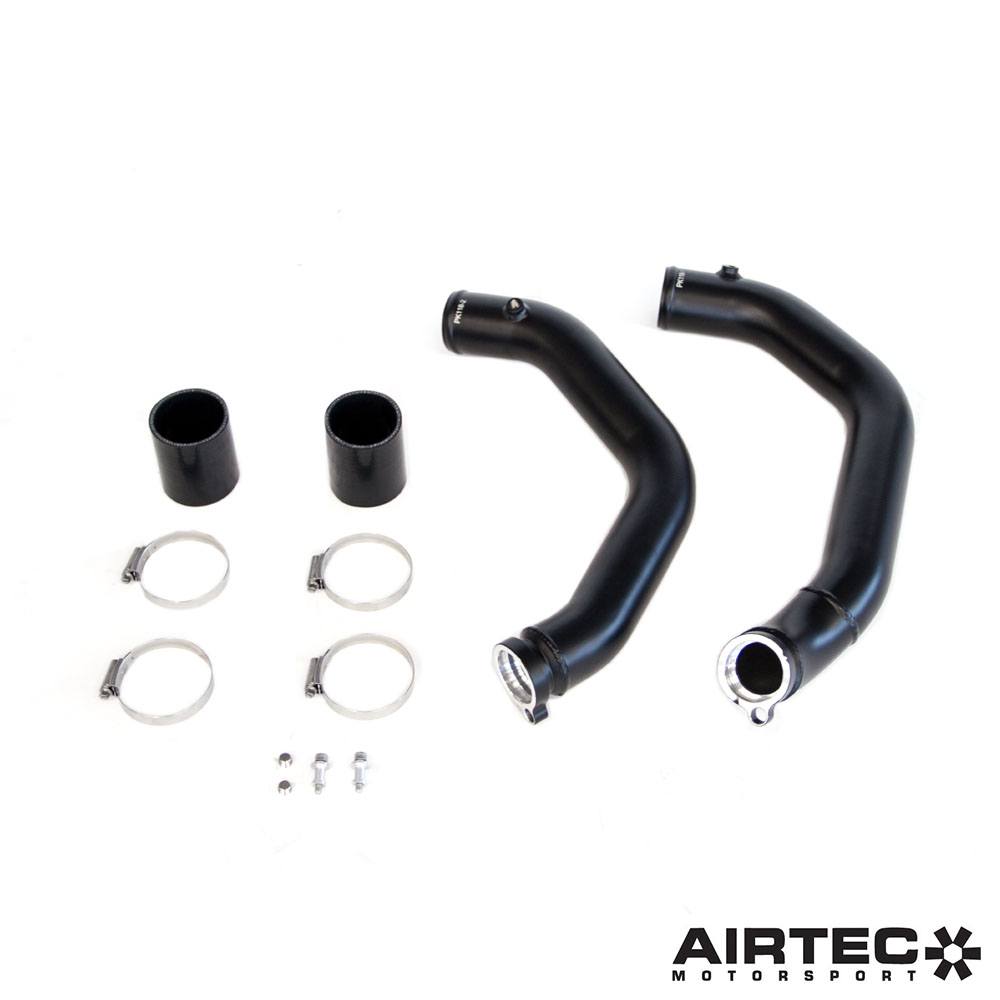 Tubos de sobrealimentación Airtec para el lado caliente de BMW M2 Competition, M3, M4 F8X (S55)