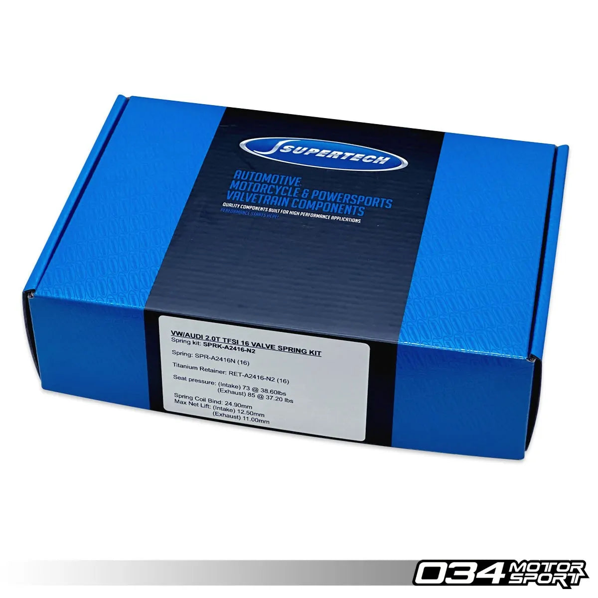 Juego de resortes de válvula y retenedores de titanio Supertech para motores Volkswagen FSI y TSI 2.0T 07