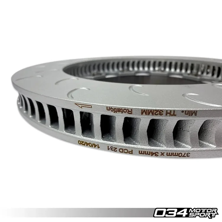 Kit de actualización de freno delantero flotante de 2 piezas 034 Motorsport Audi RS3 8.5V 5