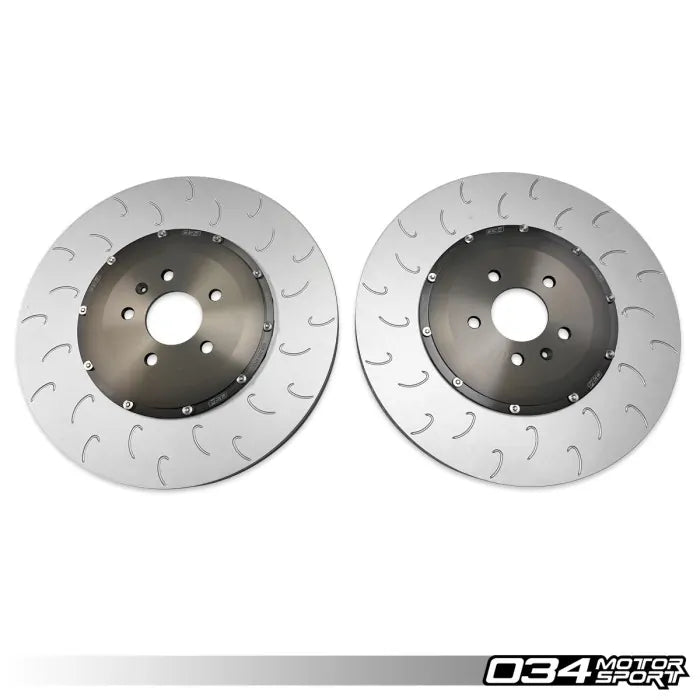 2 Piece Floating Front Brake Rotor Upgrade Kit for Audi C7 S6 S7 1
