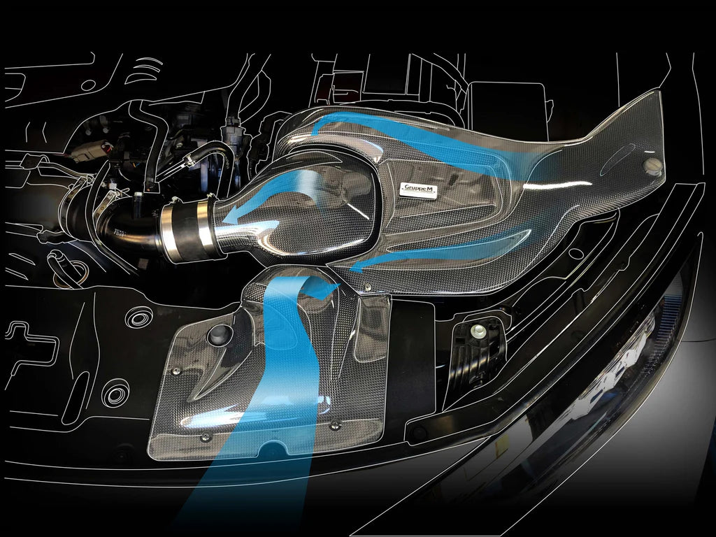 Admisión de aire de carbono del grupo M para Honda Civic R FK8 FL5 K20C 4