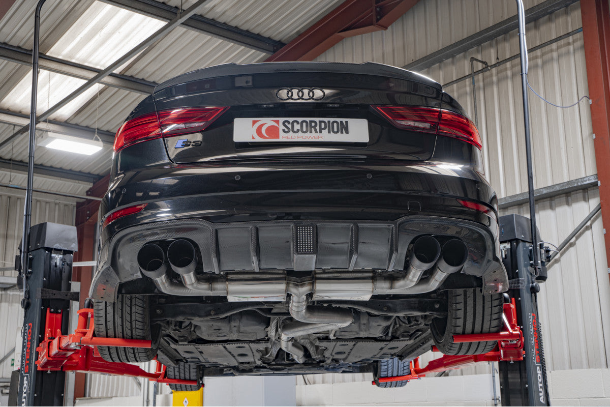 Sistema de escape trasero Scorpion Cat GPF Audi S3 2.0T 8V Sedán 3