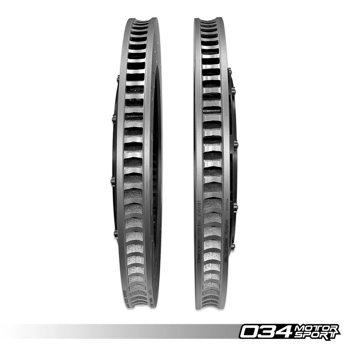 034 Motorsport 2 delige voorremrotor upgradekit AUDI TTRS 2
