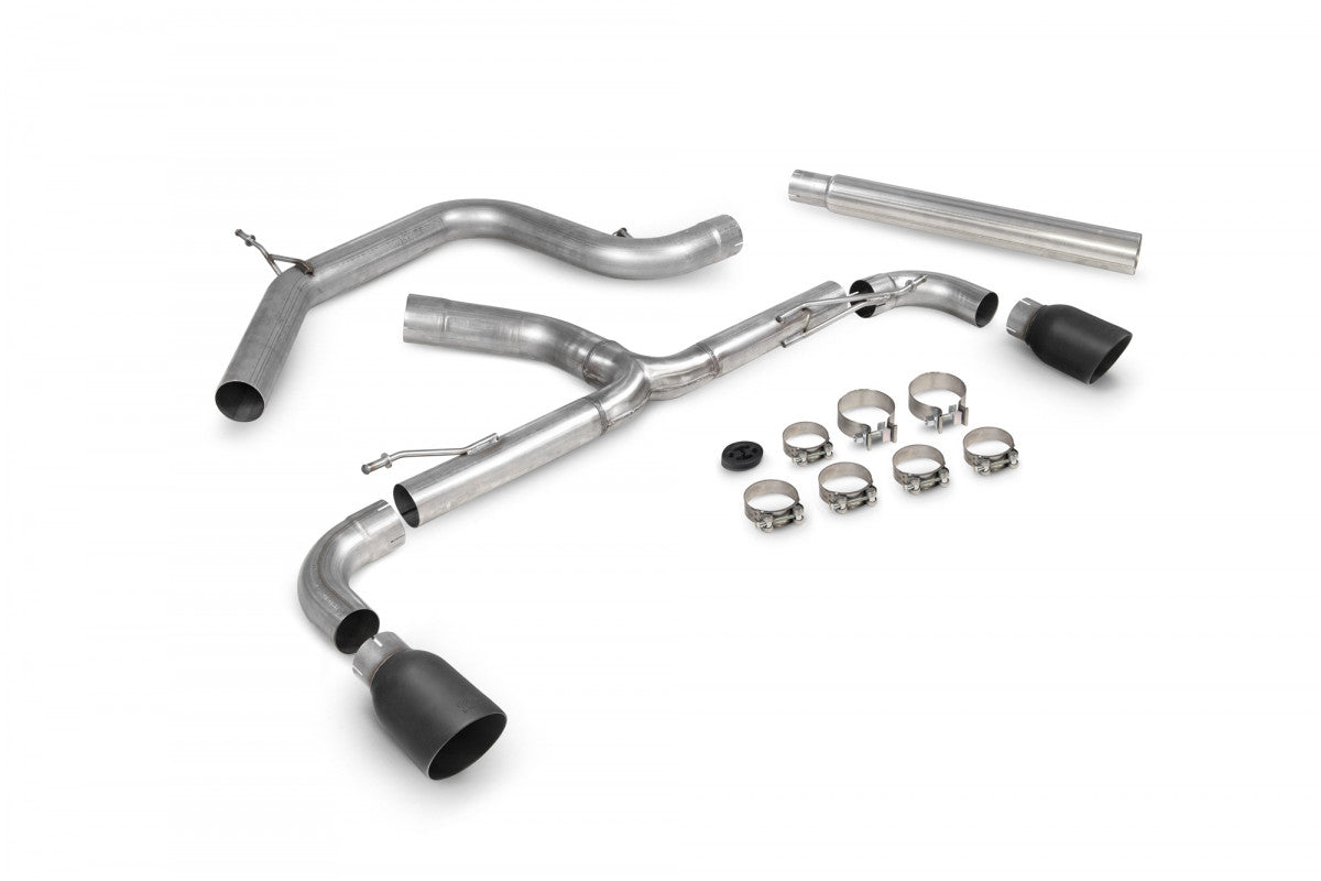 Scorpion Niet resonerend Predator Cat Back VW Scirocco R 03