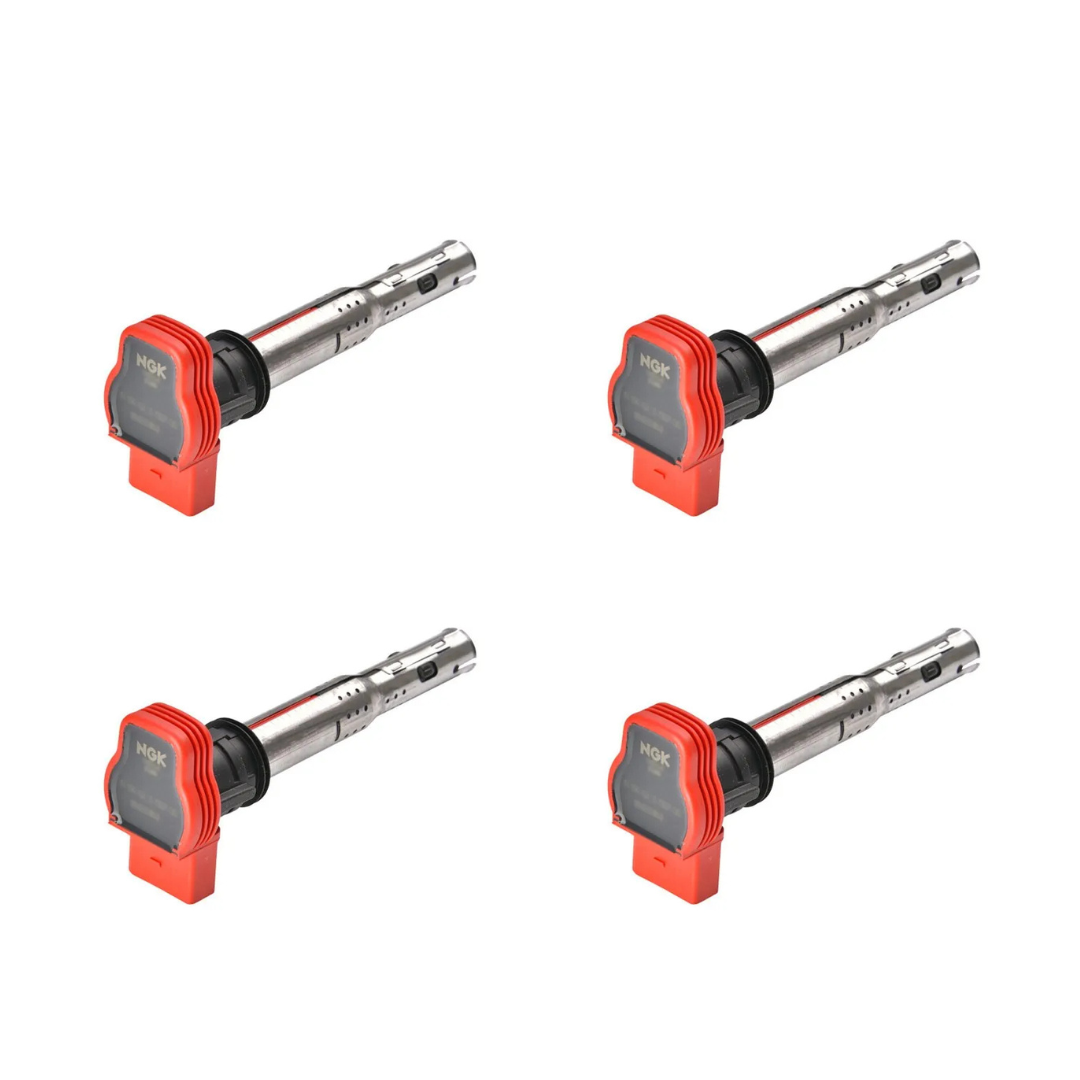 Bobina de encendido NGK 5014 Redtop Red Top Juego de 4 VAG 2.0 TFSI TSI 1.8T 20VT