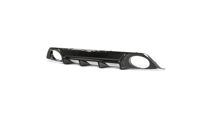 Diffuseur de pare-chocs arrière Akrapovic en carbone pour Audi RS3