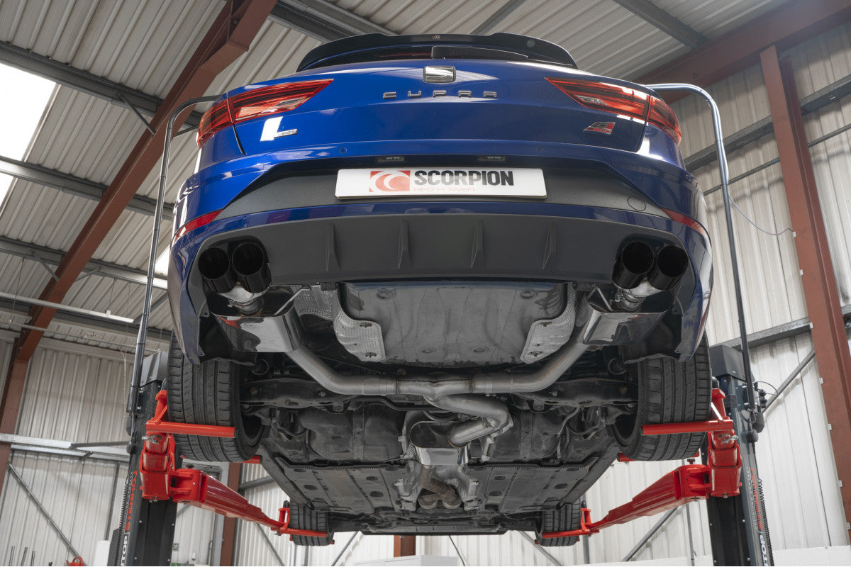 Sistema traseiro Scorpion Resonated GPF Leon Cupra ST 300 05