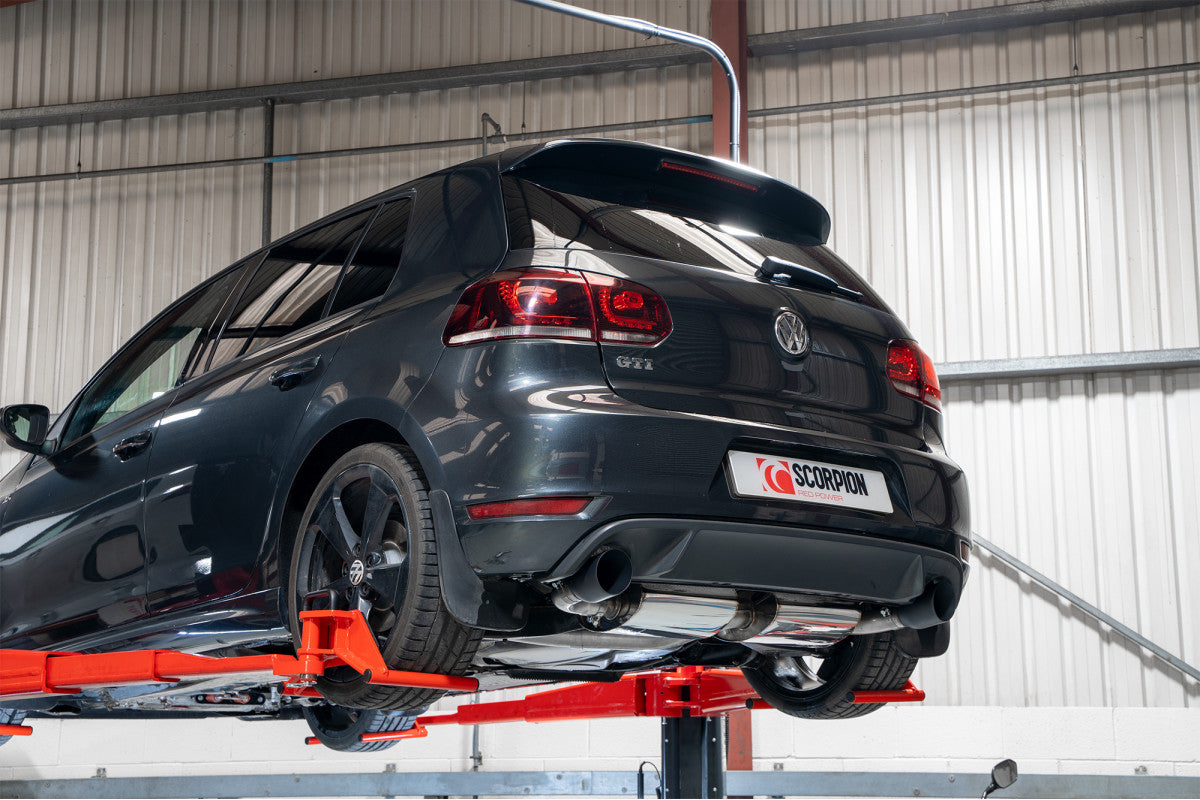 Scorpion Niet geresoneerd Catback system VW MK6 Golf GTI 06