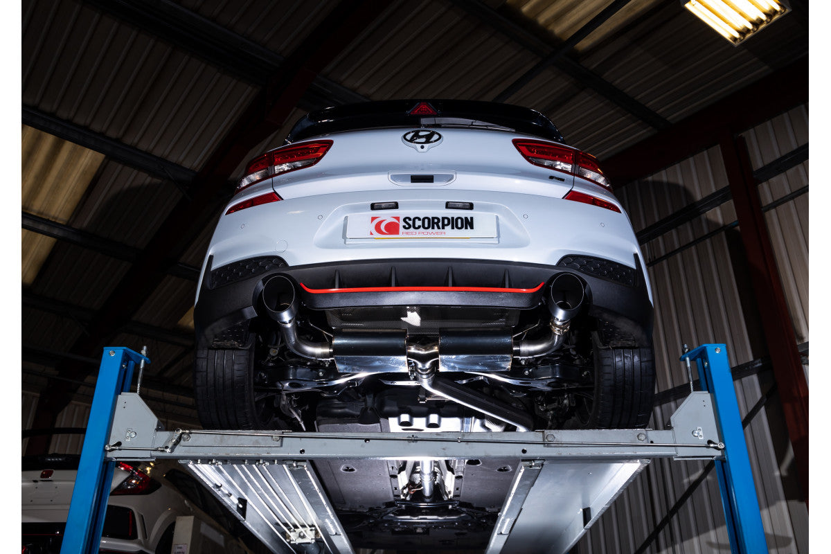 Escorpión Sin resonancia Cat Back electrónico Hyundai I30 N 5