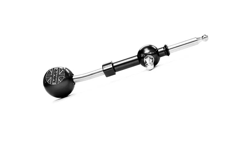 Alavanca de câmbio curta MMR com inserto preto e coifa de câmbio cinza para MINI F56