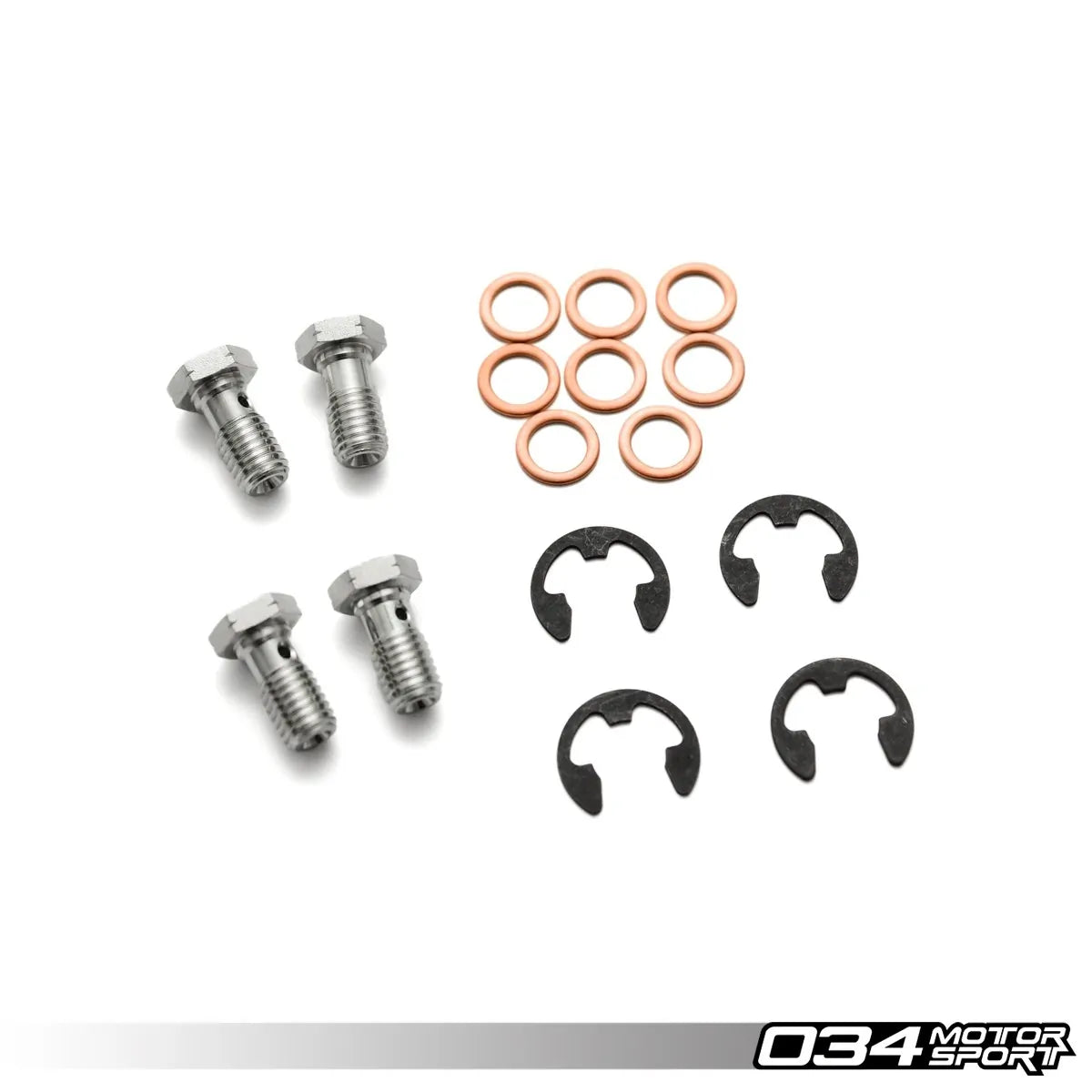 Kit de latiguillos de freno trenzados de acero inoxidable 034 Motorsport Audi A3 03