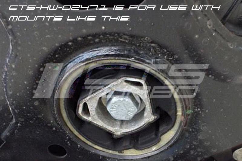 Inserto de montaje Dogbone CTS Turbo para VW Golf 7 GTI R 2