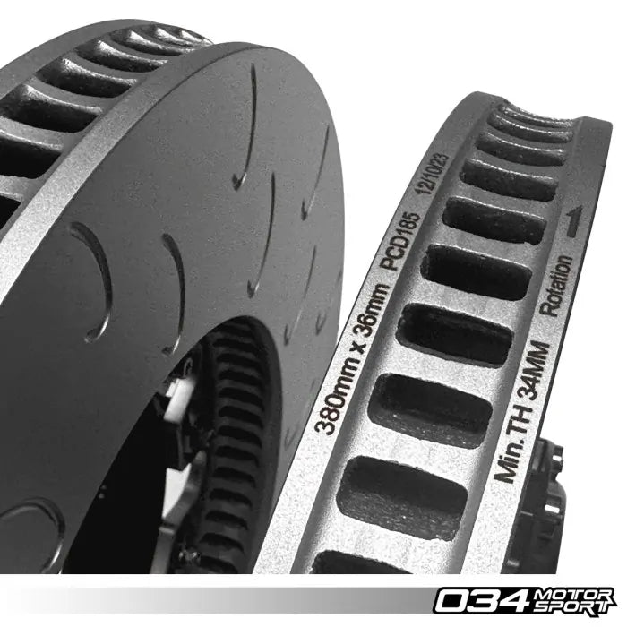 Kit de actualización de rotor de freno delantero flotante de 2 piezas para Audi B8.5 SQ5 6