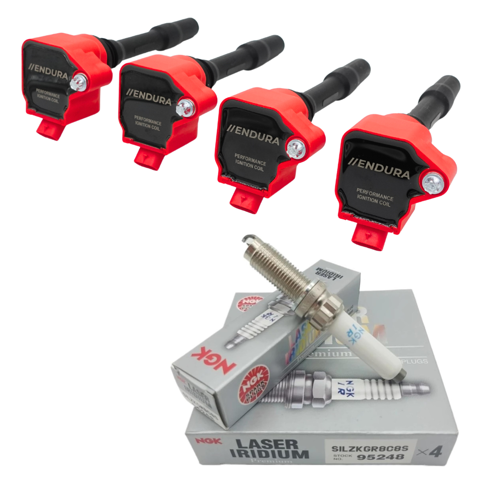 MEGEDEAL: Bobinas de Ignição Endura Performance + Velas de Ignição NGK Racing para BMW 330e, 330i Gxx - B48 2018+
