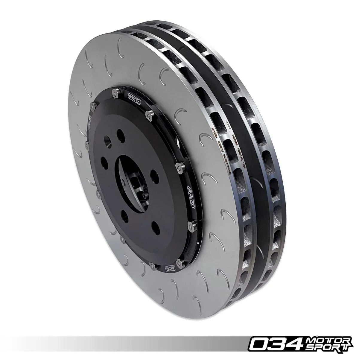 034 Motorsport Disco de freno trasero flotante de 2 piezas AUDI B9 03