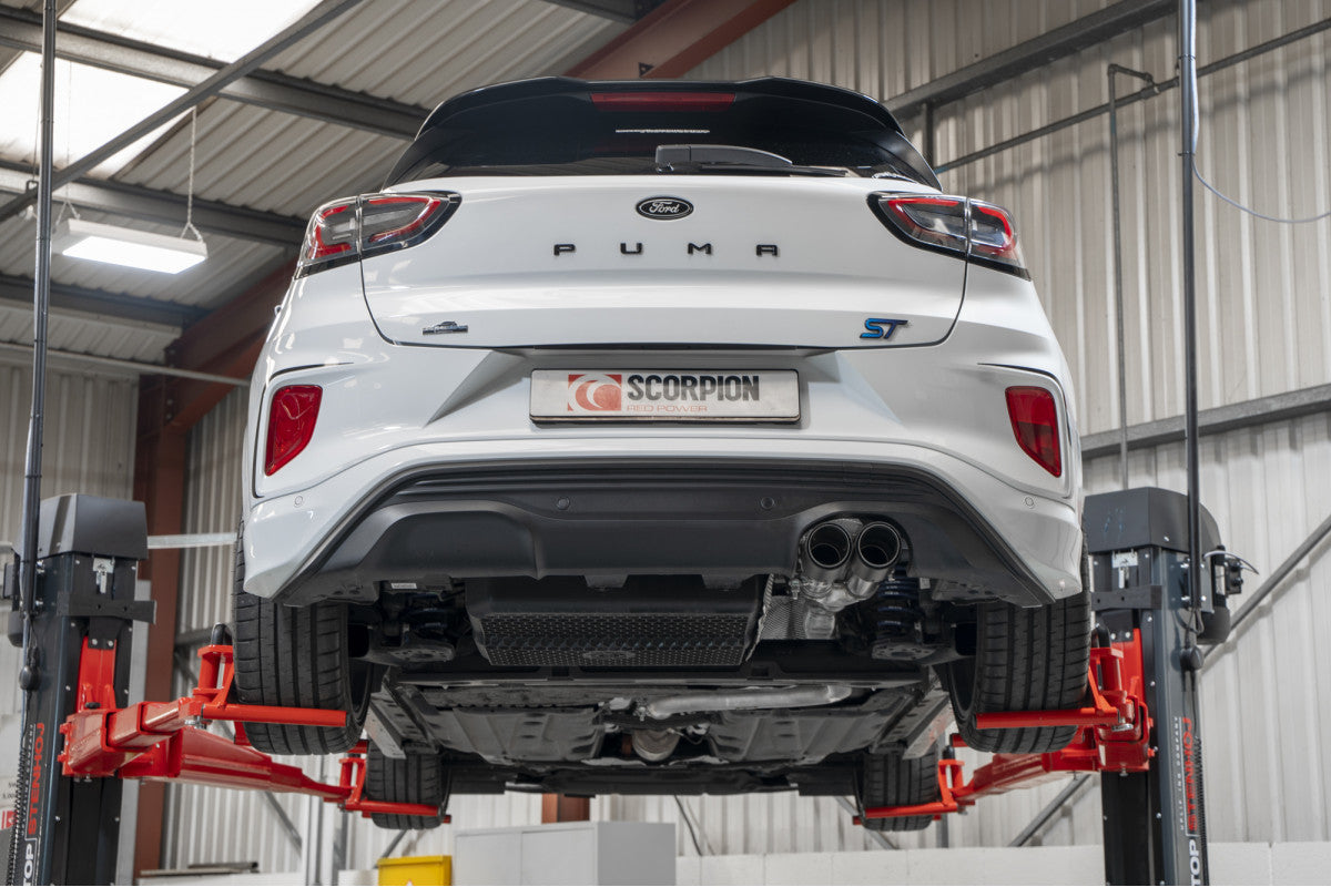 Sistema de protección trasera Scorpion Predator GPF para Ford MK2 Puma ST 3