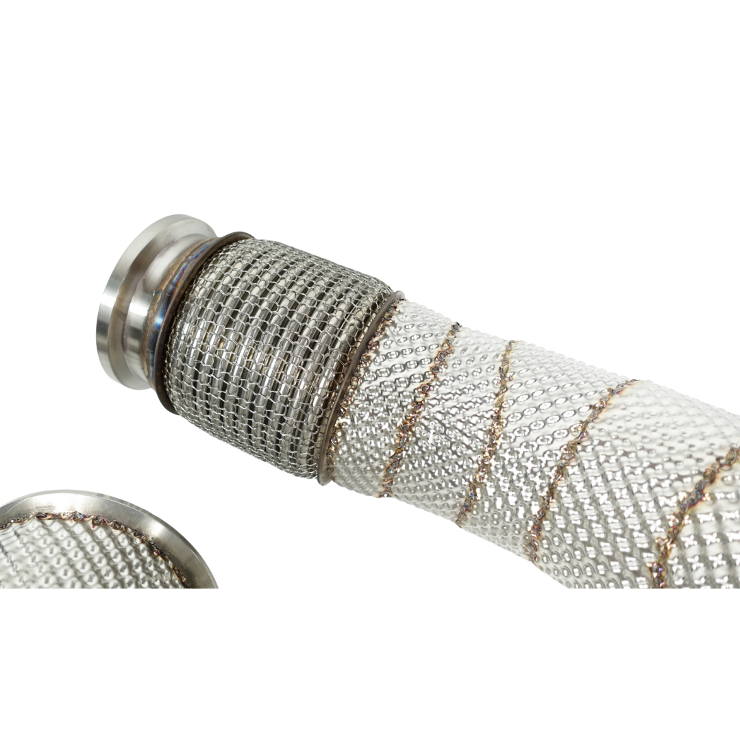 Endura Downpipe met hitteschild BMW M5 F90 / M8 F9x - Decat / Sport cat