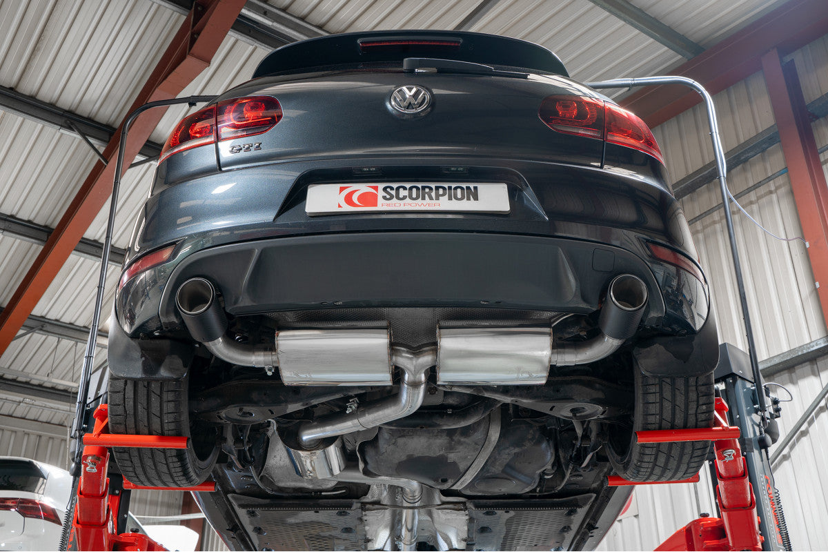 Scorpion Niet resonerend Predator Catback systeem VW MK6 05
