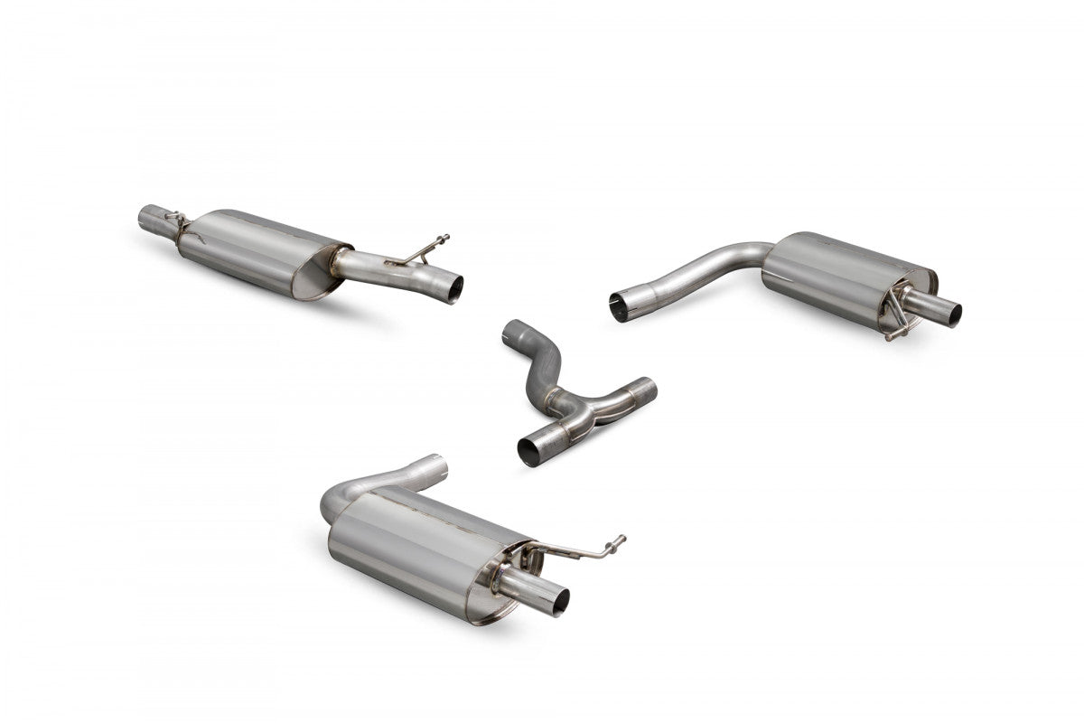 Scorpion Resonated Cat back systeem VW MK7 Golf 04