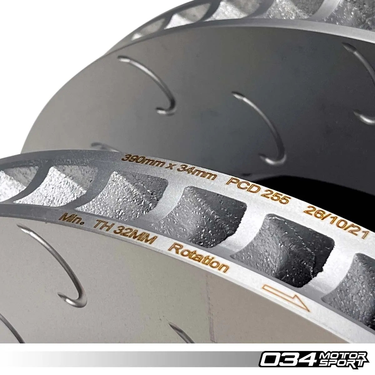 Kit de disco de freno delantero 034 Motorsport de 390 mm para Audi R8 10