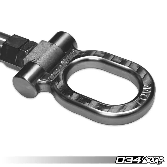 Barra de remolque de acero inoxidable 034 Motorsport de 100 mm para Audi 8Y A3 S3 03