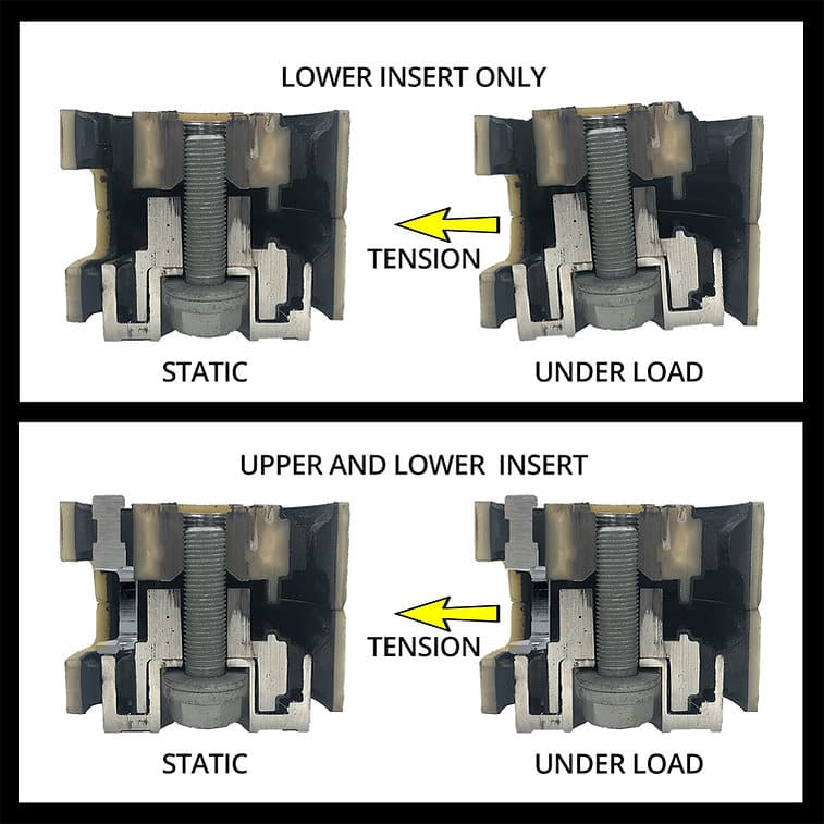 034 Motorsport - Inserto de montaje superior Dogbone para Audi A3 S3 8p 4