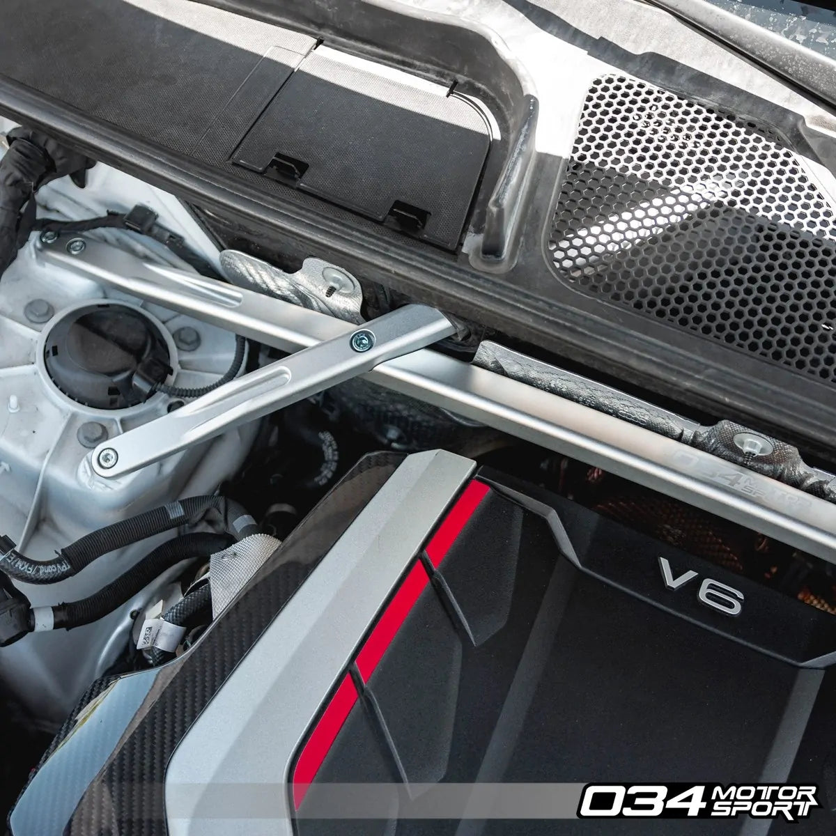 034motorsport - Refuerzo de puntal delantero B9 Q5 SQ de aluminio billet 034 603 0018 06