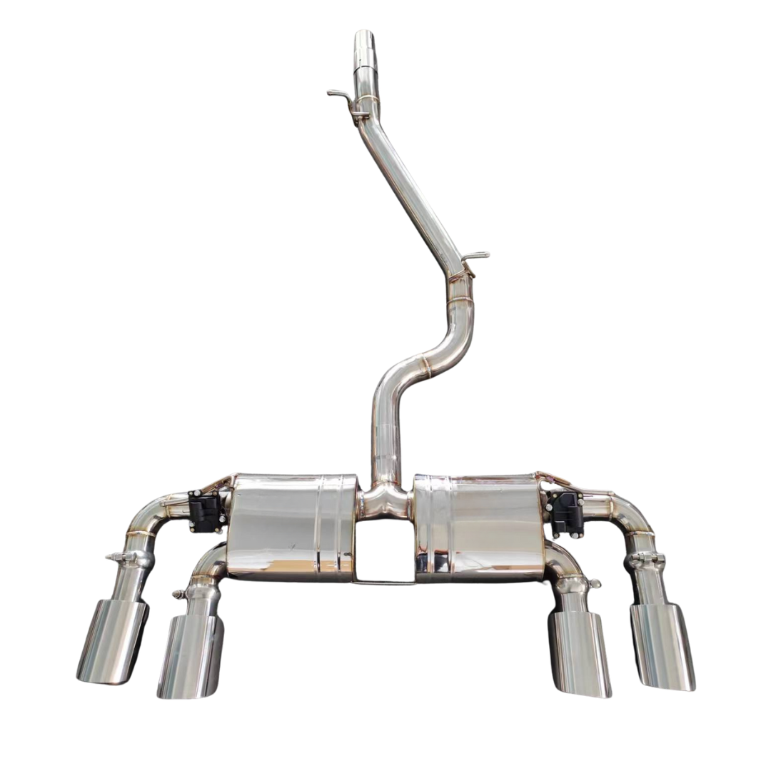 Endura Catback Uitlaatsysteem Golf 7R / 7.5R - Kleppen + Afstandsbediening - 2.0 TSI EA888.3 MQB