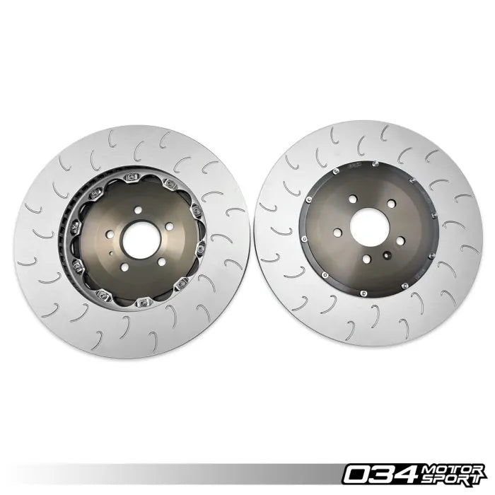 Kit de actualización de rotor de freno delantero flotante de 2 piezas para Audi C7 S6 S7 2
