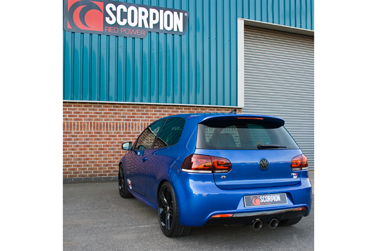 Scorpion Resoneerde Cat Back Systeem VW MK6 Golf R 03