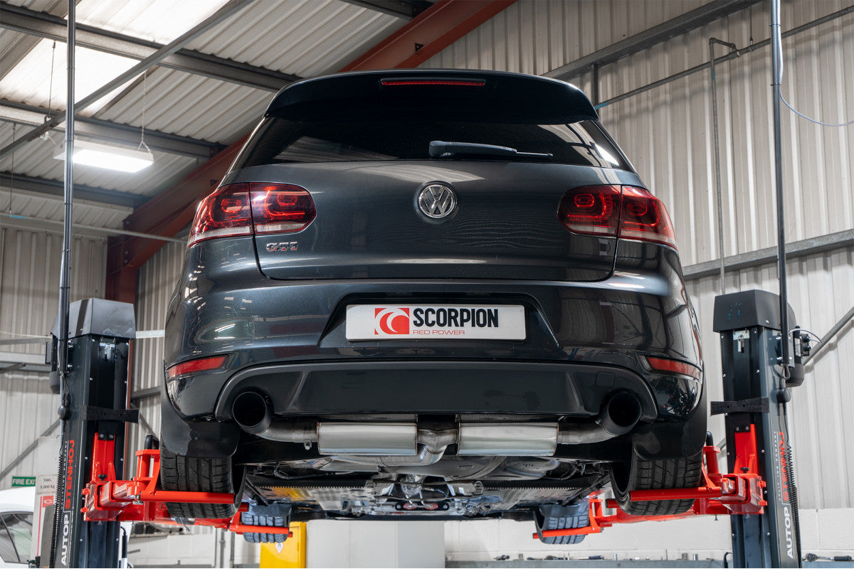 Scorpion Niet geresoneerd Catback system VW MK6 Golf GTI 04