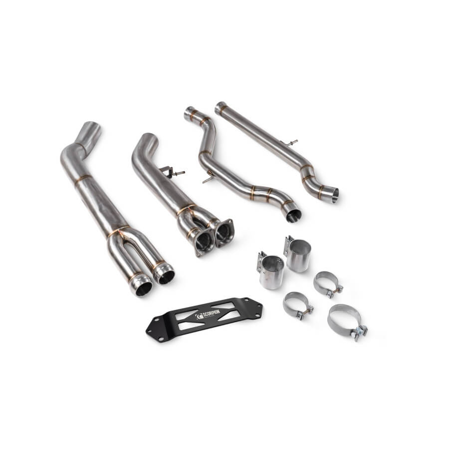 Tubo de escape central único Scorpion para BMW M3 F80 M4 F8x 2