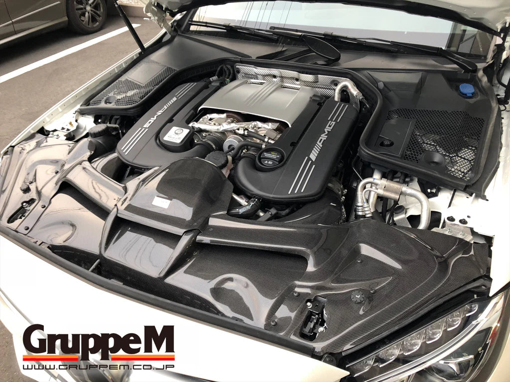 Gruppe M Carbon Air Intake Mercedes C63 AMG W205 1