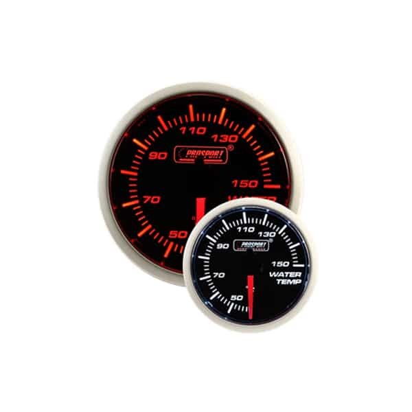 Termómetro de agua Prosport de 52 mm, color rojo y blanco