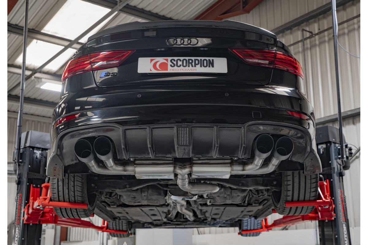 Sistema de protección trasera Scorpion Cat GPF para Audi S3 2.0T 8V Sedán PFL 3