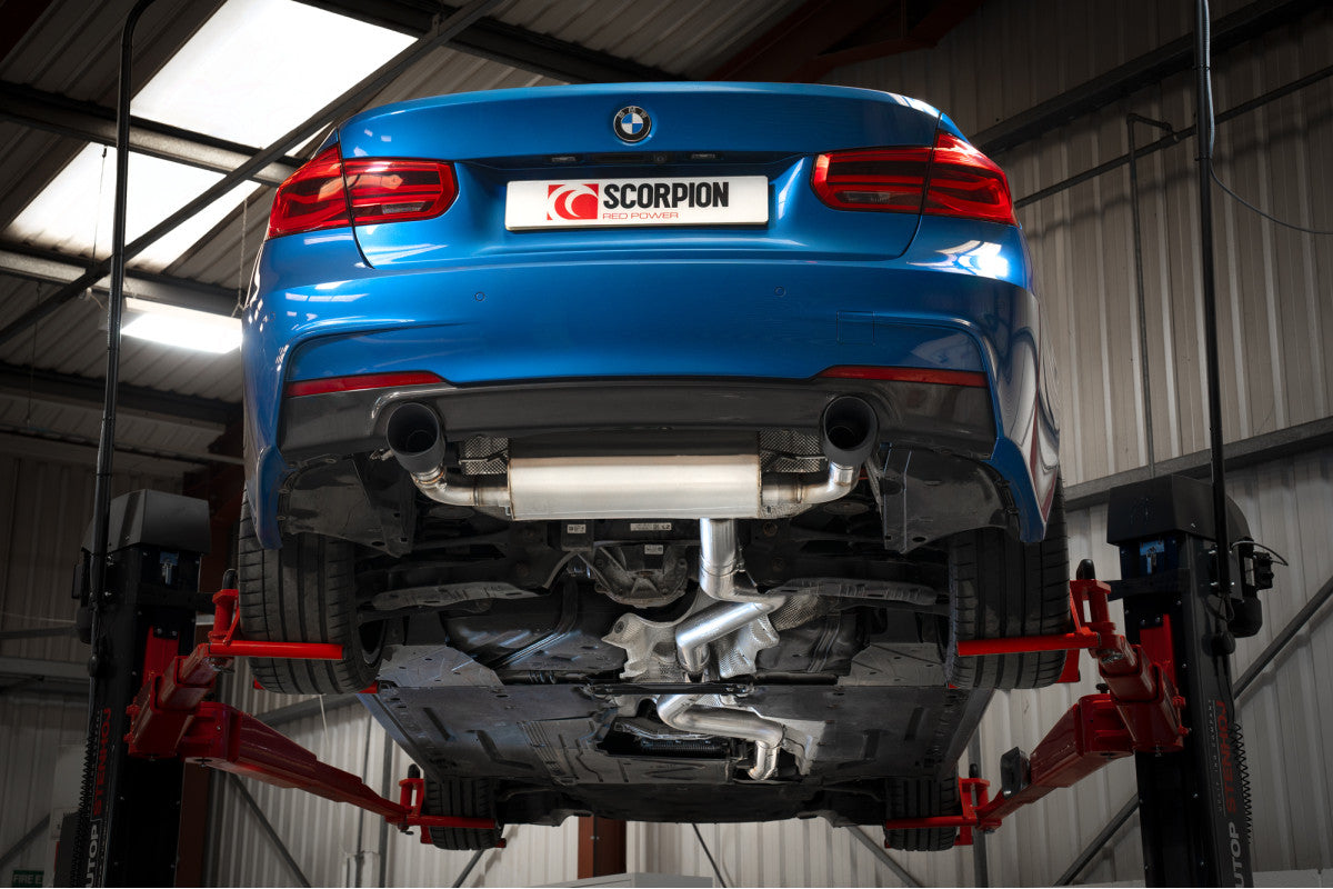 Scorpion Niet resonerend Cat Back Systeem BMW F30 340i 04