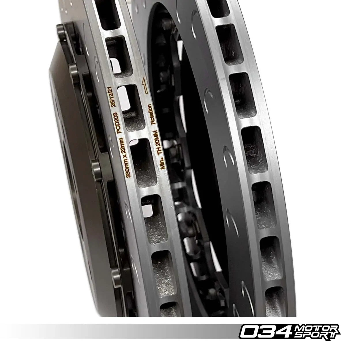 034 Motorsport Rotor trasero flotante de 2 piezas 330 mm RS5 07