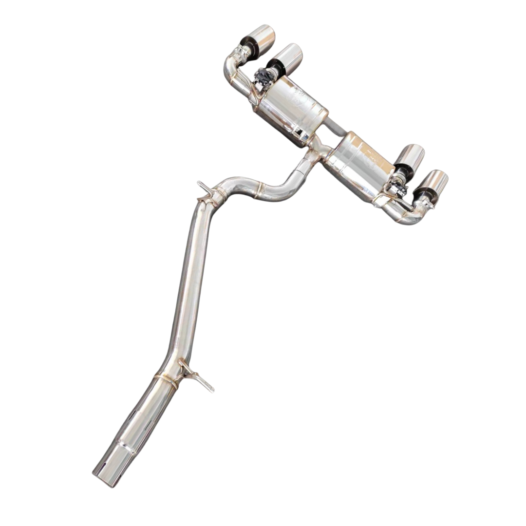 Endura Catback Uitlaatsysteem Golf 7R / 7.5R - Kleppen + Afstandsbediening - 2.0 TSI EA888.3 MQB