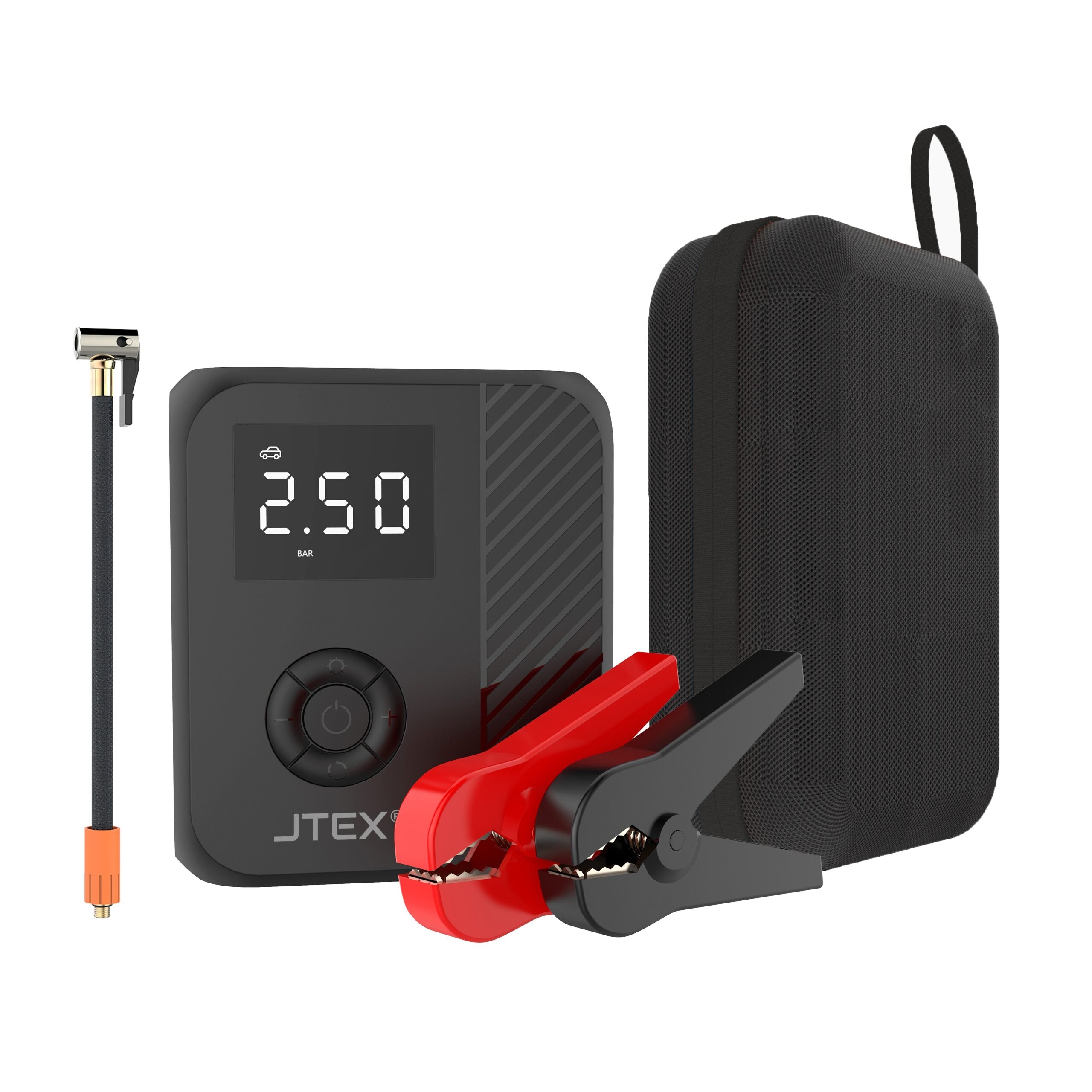 Arrancador de batería JTEX 12 V + compresor 1200 A 5 en 1